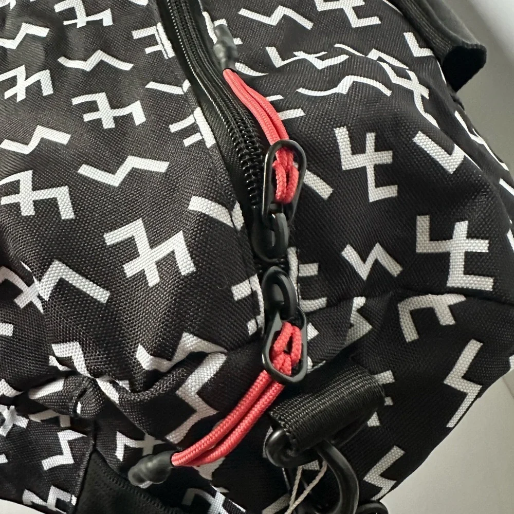 Not Dead Yet or HVlll Rune Black and White Duffel Bag NWT