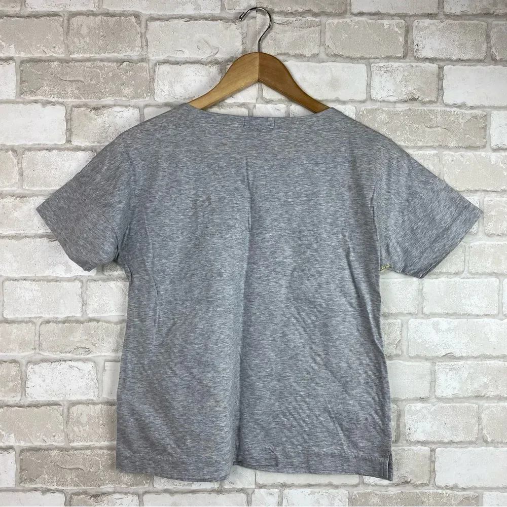 J. Crew Embroidered Herringbone Tee Size XS