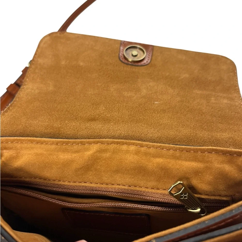 Patricia Nash Carmel Tooled Leather Crossbody Bag Balluri Florence Tiny Flaws