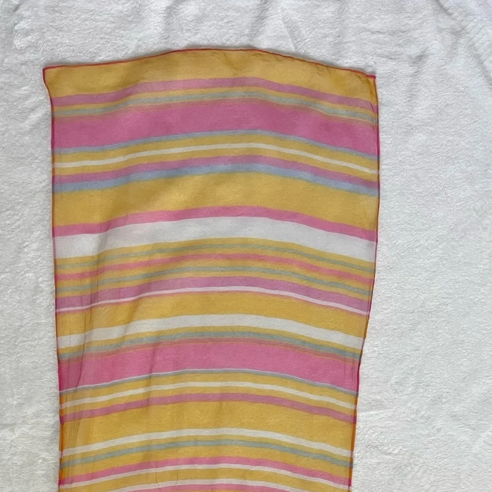 Colorful, vintage silk scarf