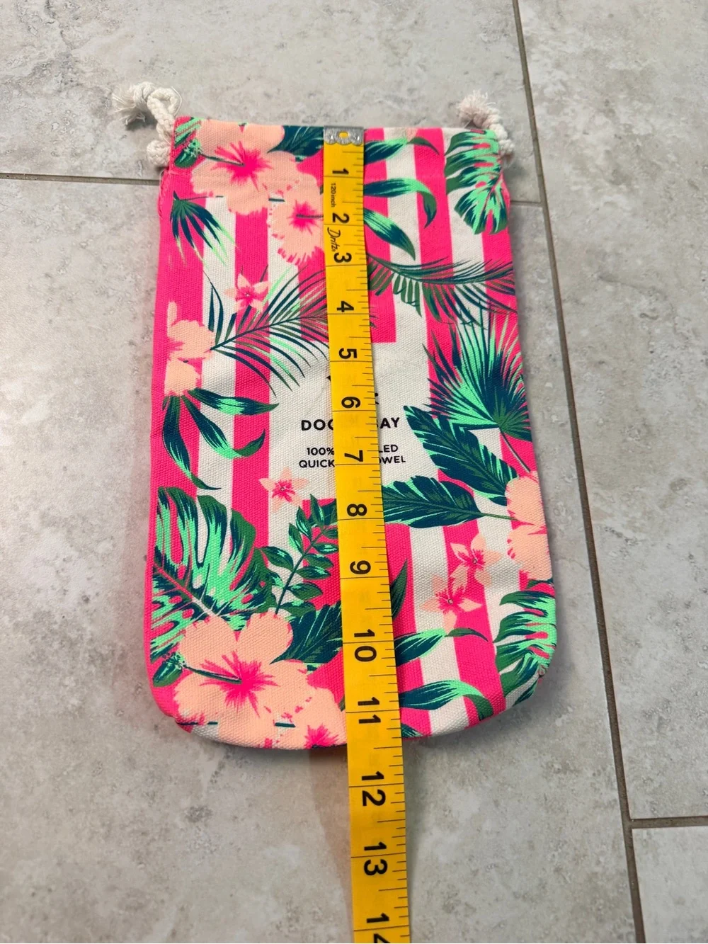 Dock & Bay XL Quick Dry Beach Towel Bag Pink Tropical