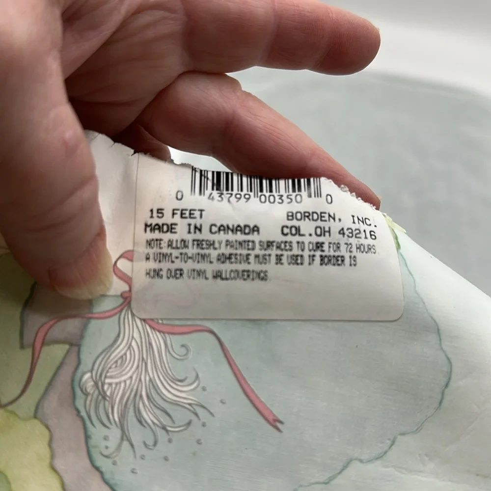 Vintage Borden Unicorn Rainbow Princess Wallpaper Border #WB350 (New)