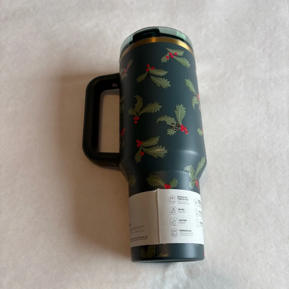NWT Stanley Cheers & Cheer Quencher Flowstate Tumbler 40-Oz Holiday Botanical