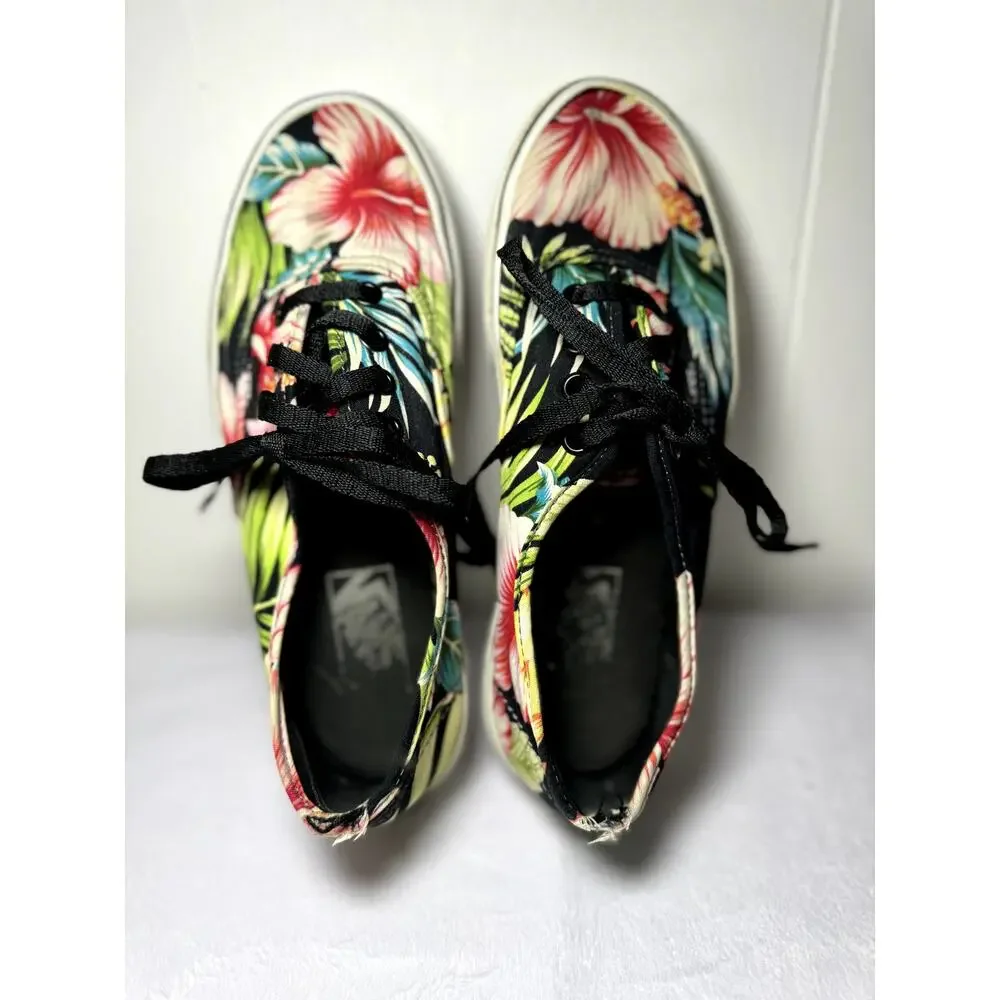 Vans Hawaiian Floral Sneakers Women's Size 7.0