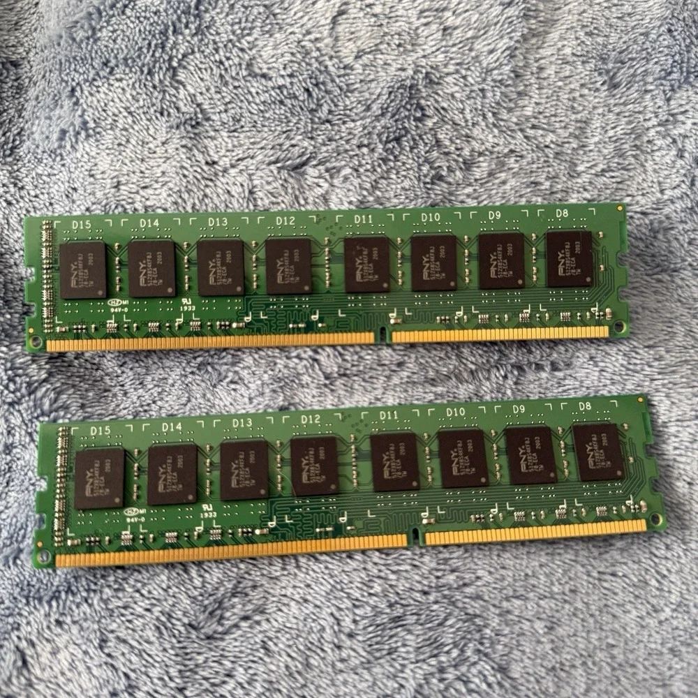 Pny 8gb Performance Ddr3 1600mhz Desktop Memory Modules Lot Of 2