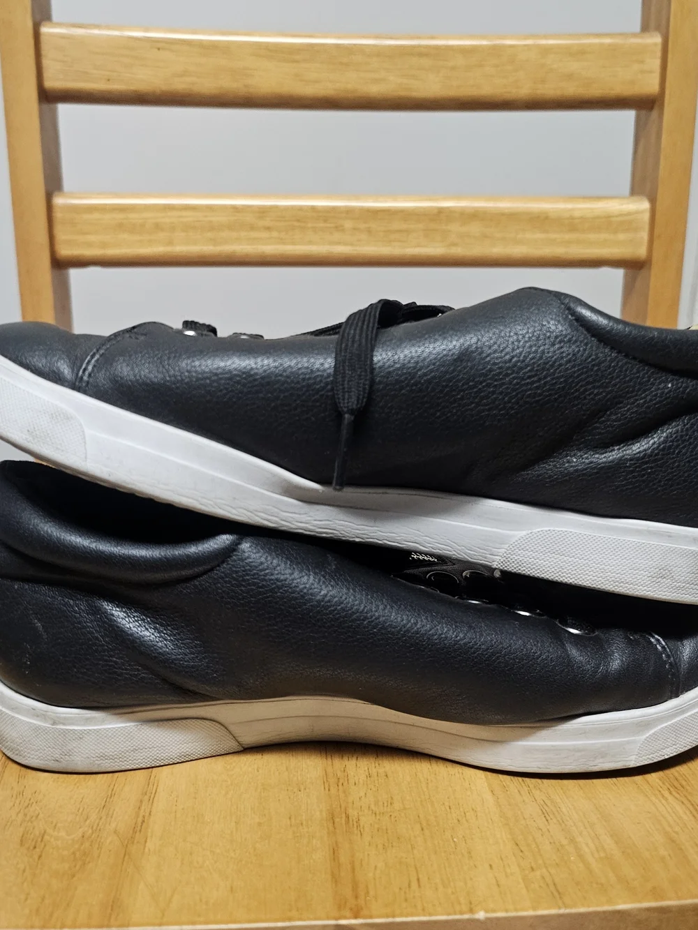Women's Wide Fit Munro Jamie Zipper Lace-Up Slip On Sneakers Size 6.5WW Black