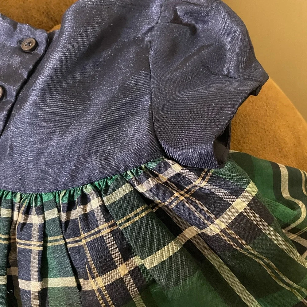 🦚3/$15🦚Gymboree Plaid Green Dress Size18-24Months