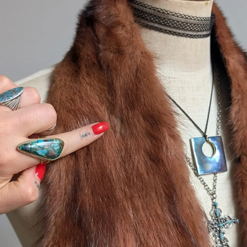 Vintage orange fur