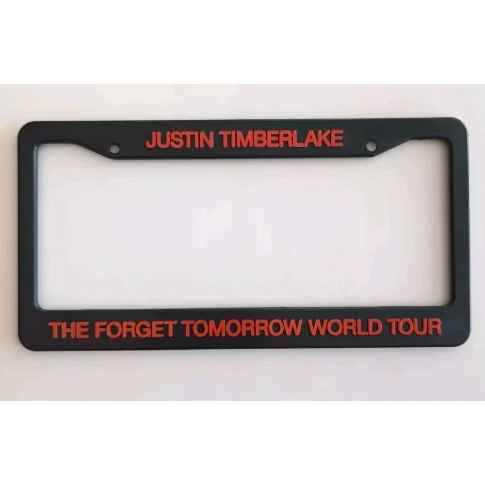 Justin Timberlake License Plate‎ Frame The Forget Tomorrow World Tour