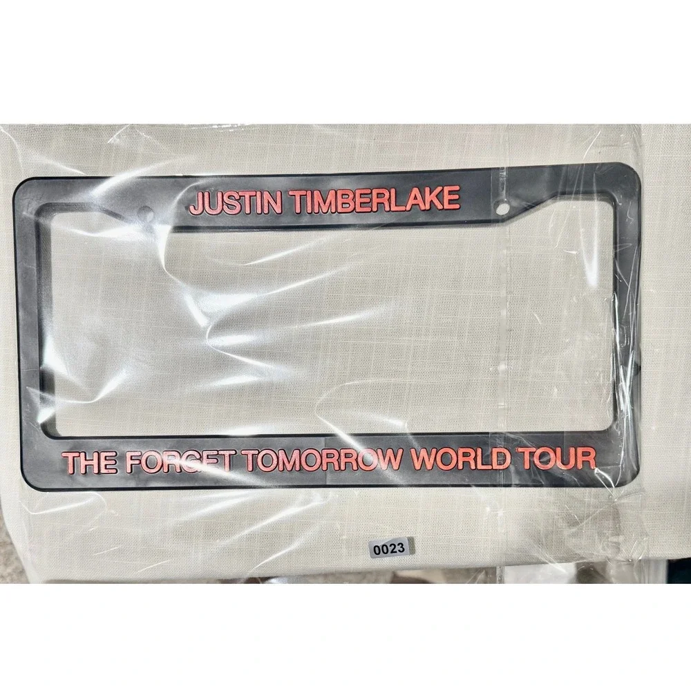 Justin Timberlake License Plate‎ Frame The Forget Tomorrow World Tour
