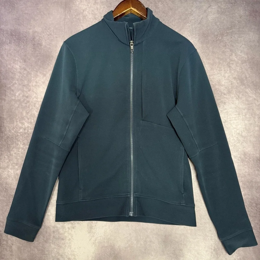 Lululemon Jacket Mens Small‎ Green Full Zip Softshell Track Running Athletic