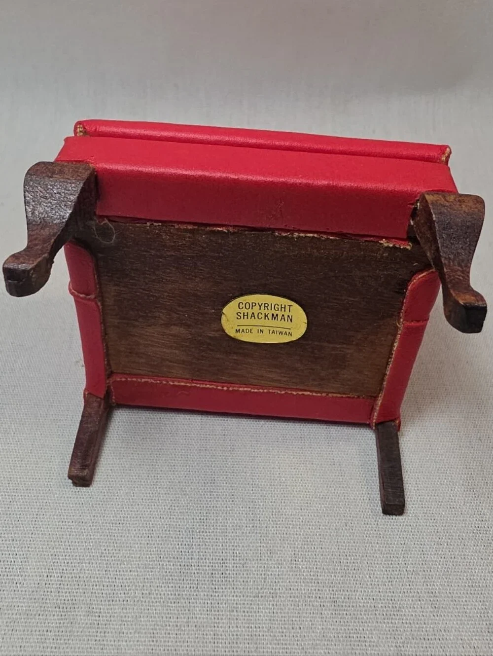 DollHouse Gentlemen’s Chair Mahogany Red 1:12 Scale Doll House Miniature Chair