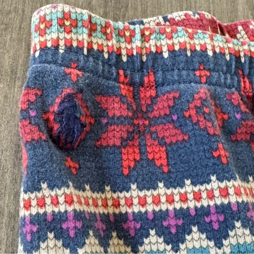 Polo Ralph Lauren girls red / Aztec Snowflake leggings bundle lot set size 6