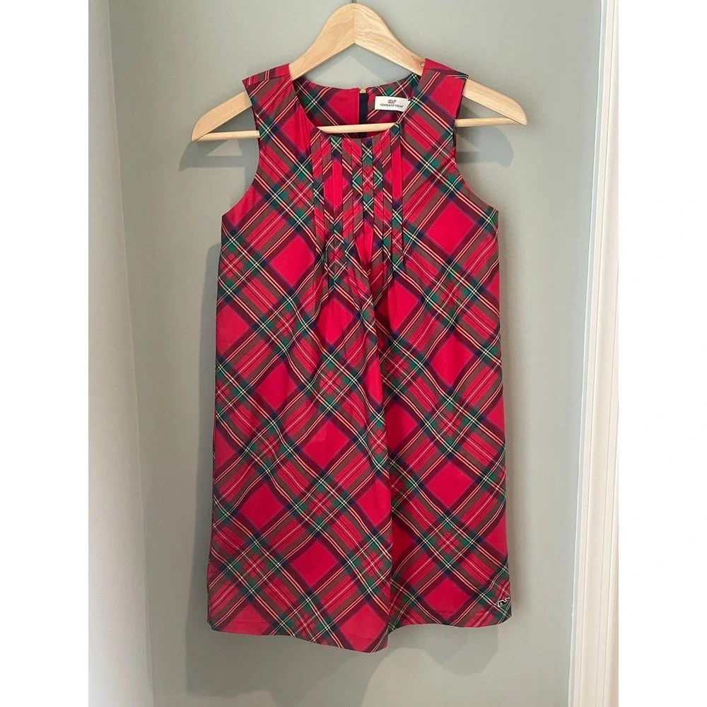 Vineyard Vines‎ Girls Plaid Dress- Size 10