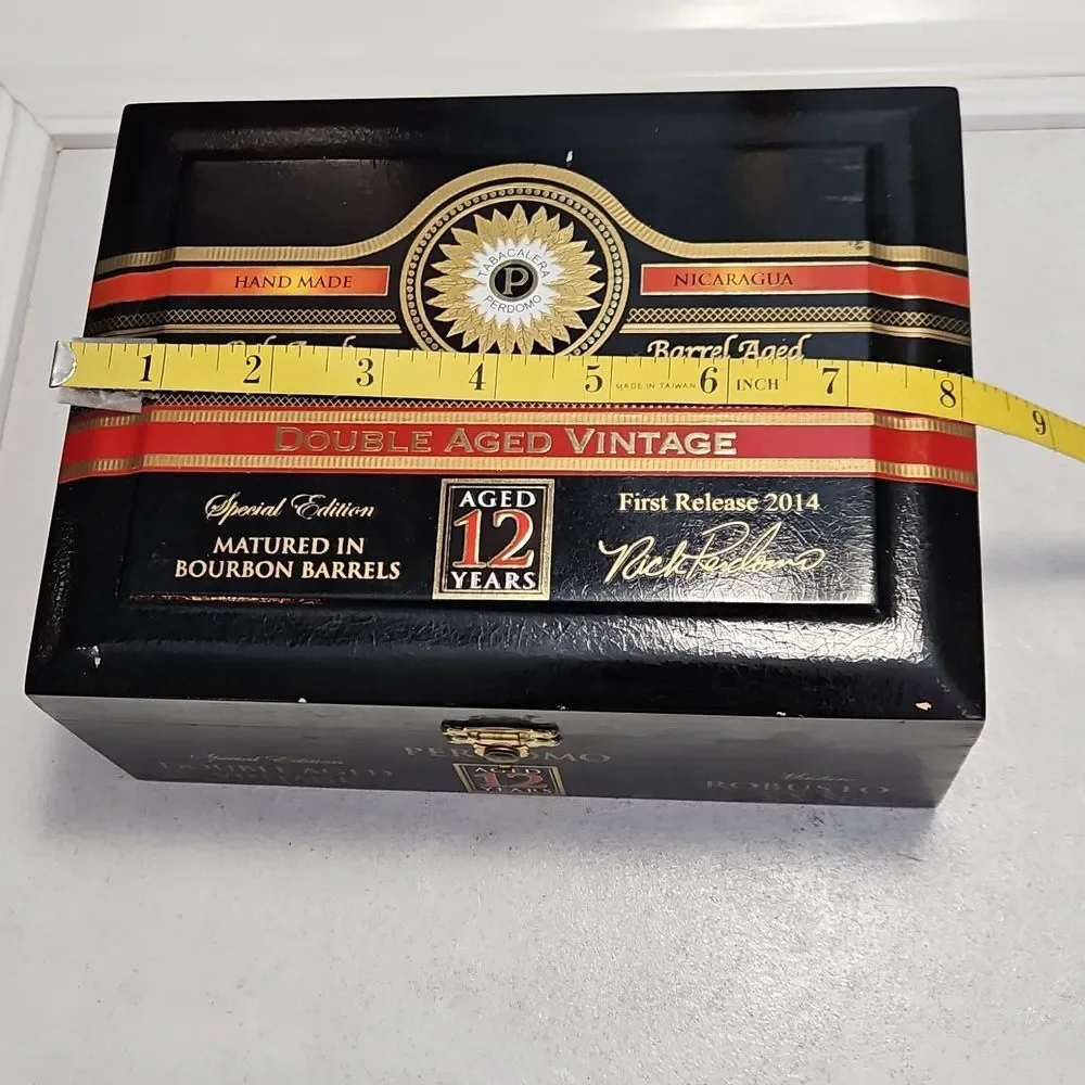 Perdomo Double Aged Vintage EMPTY Cigar Box For Crafts Or Storage
