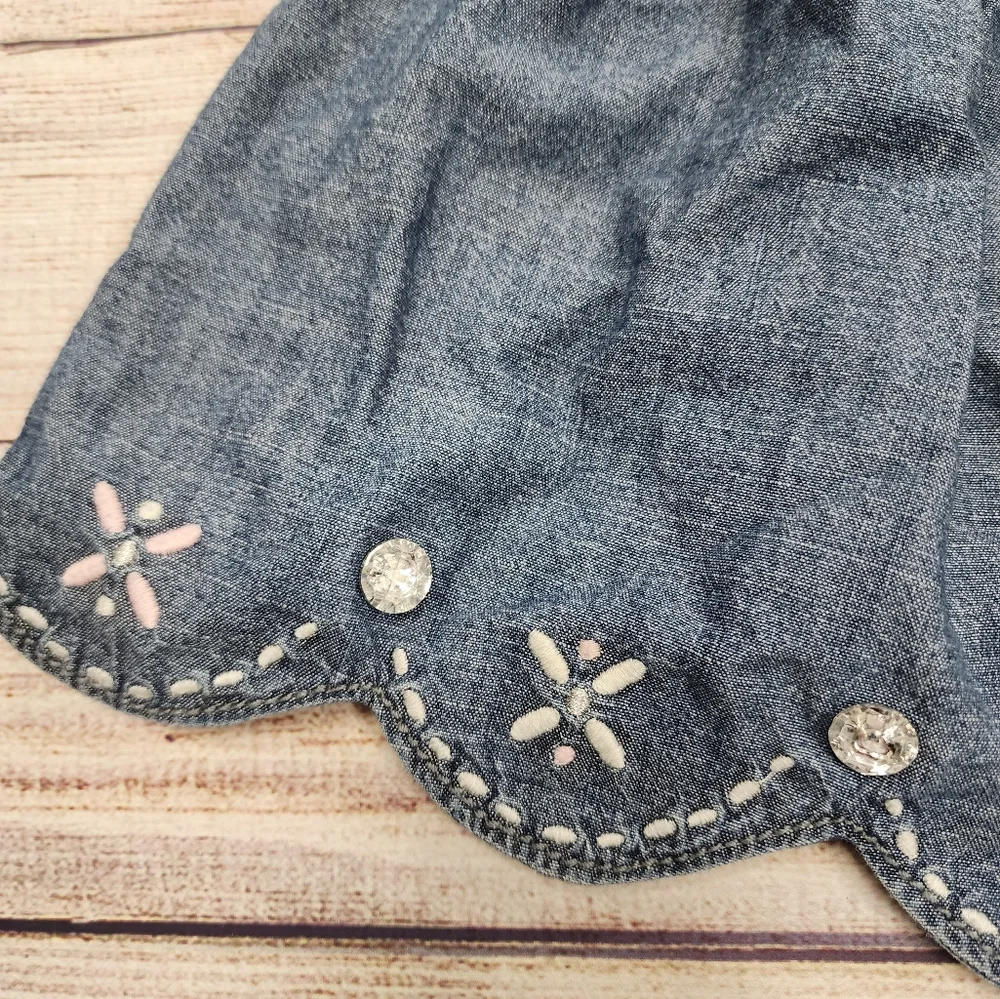 Gymboree Embellished Denim‎ Blue Skirt