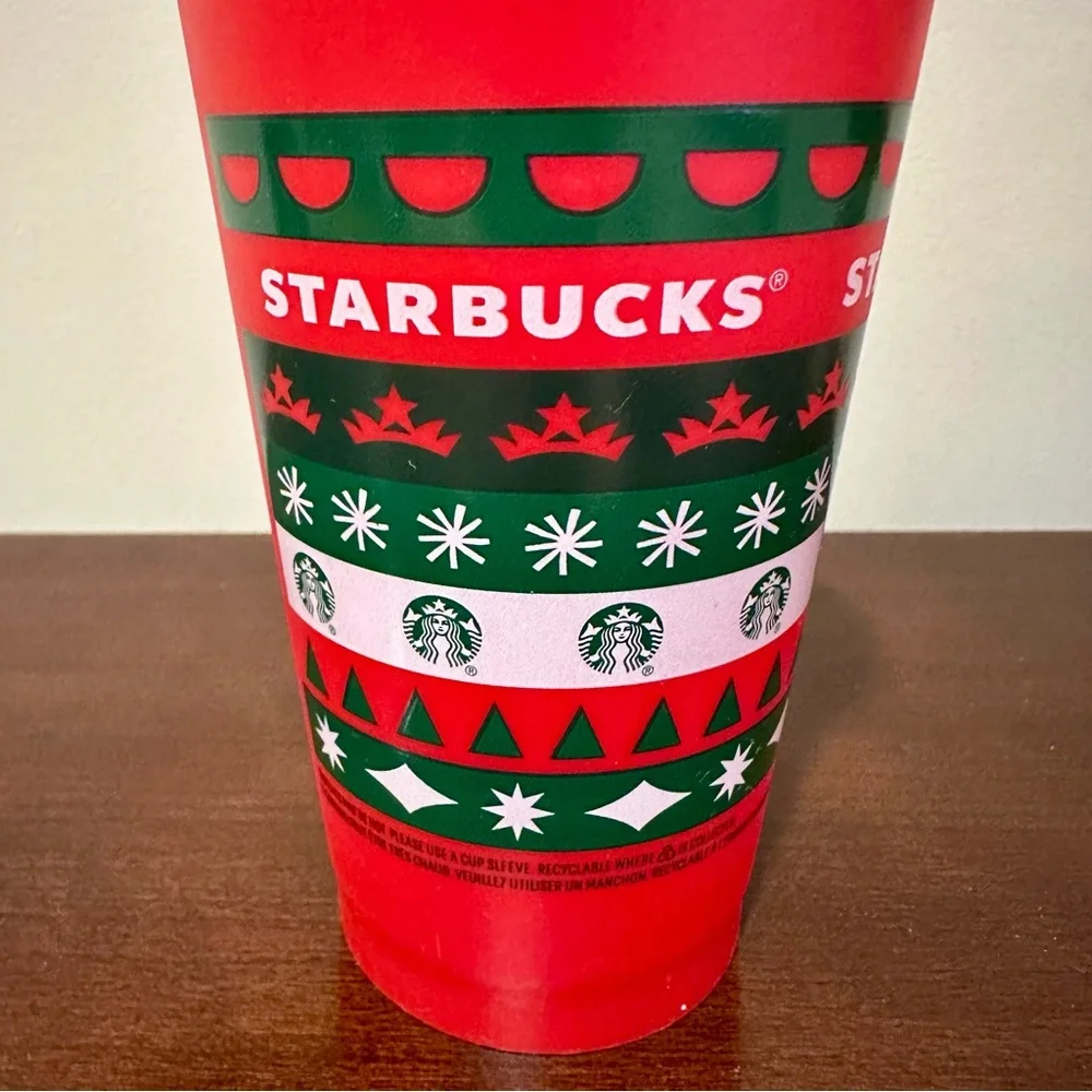 STARBUCKS HOLIDAY 2020 REUSABLE PLASTIC CUP
