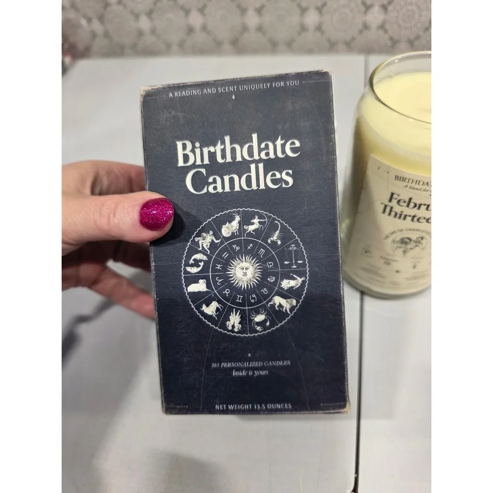 Birthdate Candles approx box