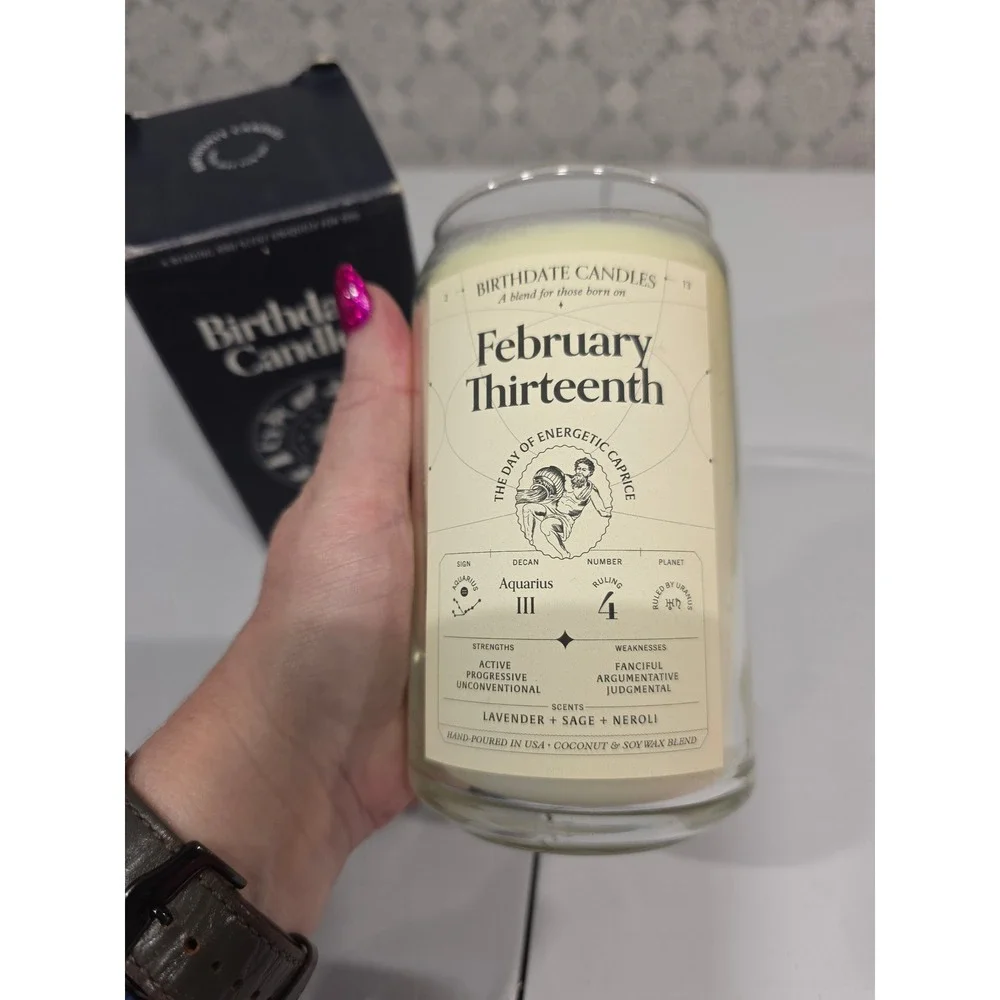 Birthdate Candles approx box