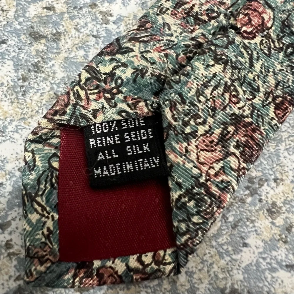 Torriani Multicolor Floral 100% Italian Silk Tie