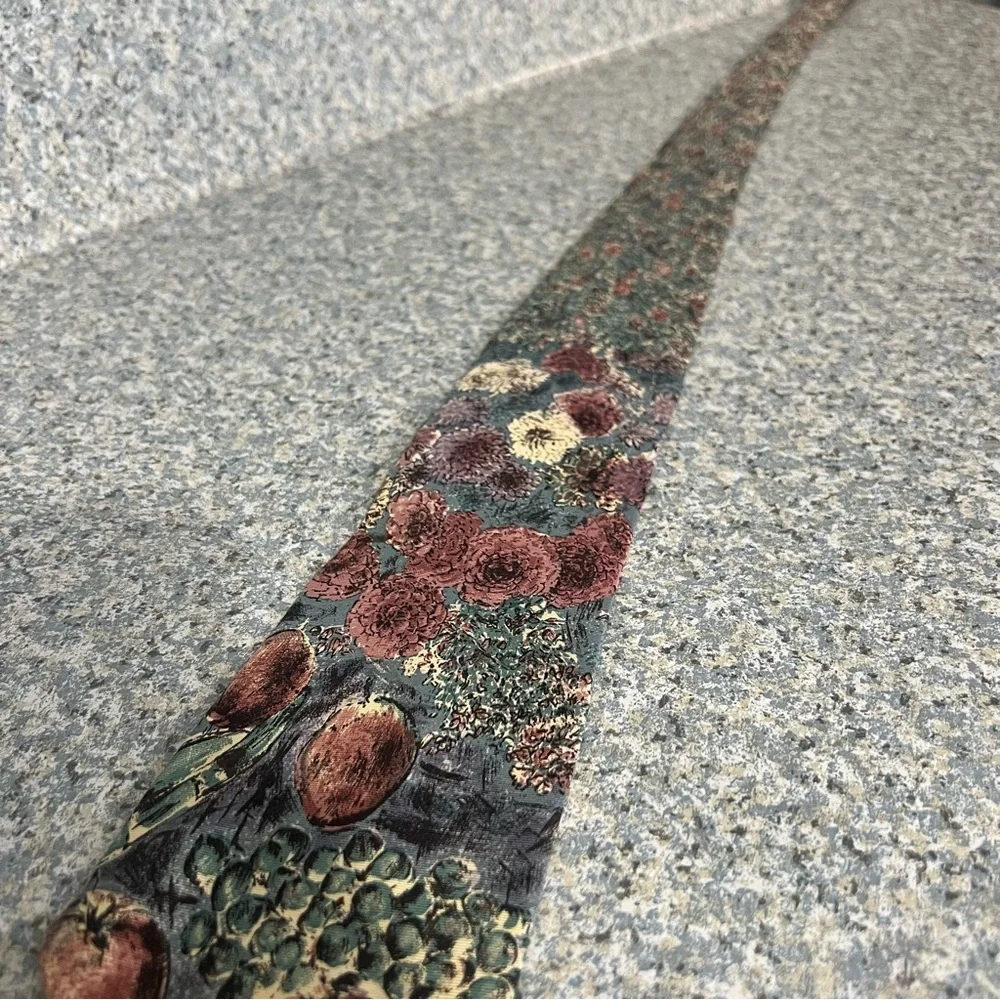 Torriani Multicolor Floral 100% Italian Silk Tie