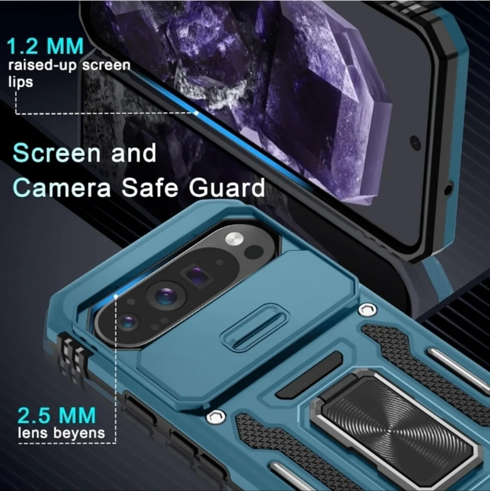 DEERLAMN Protective Cover Case for Google Pixel 9 Pro XL Light Blue (New)