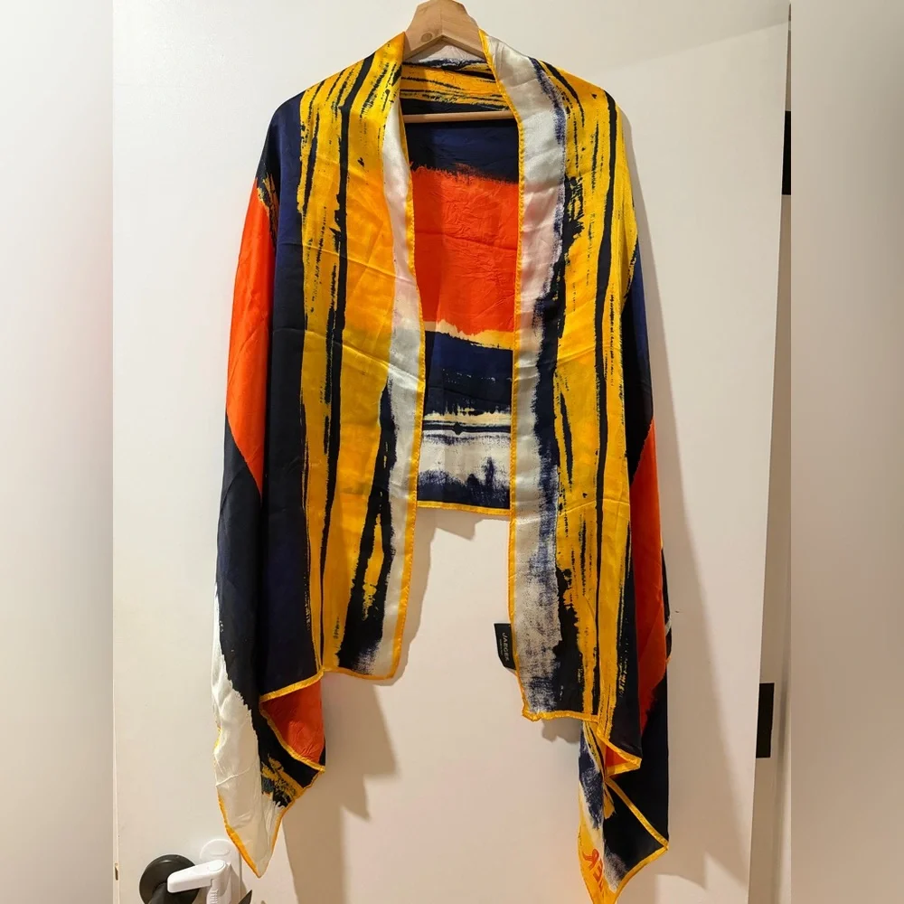 Jaeger Scarf Silk Large multicolor