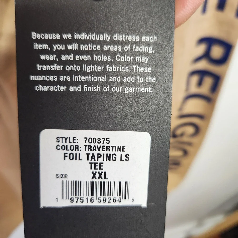 True Religion new tags
