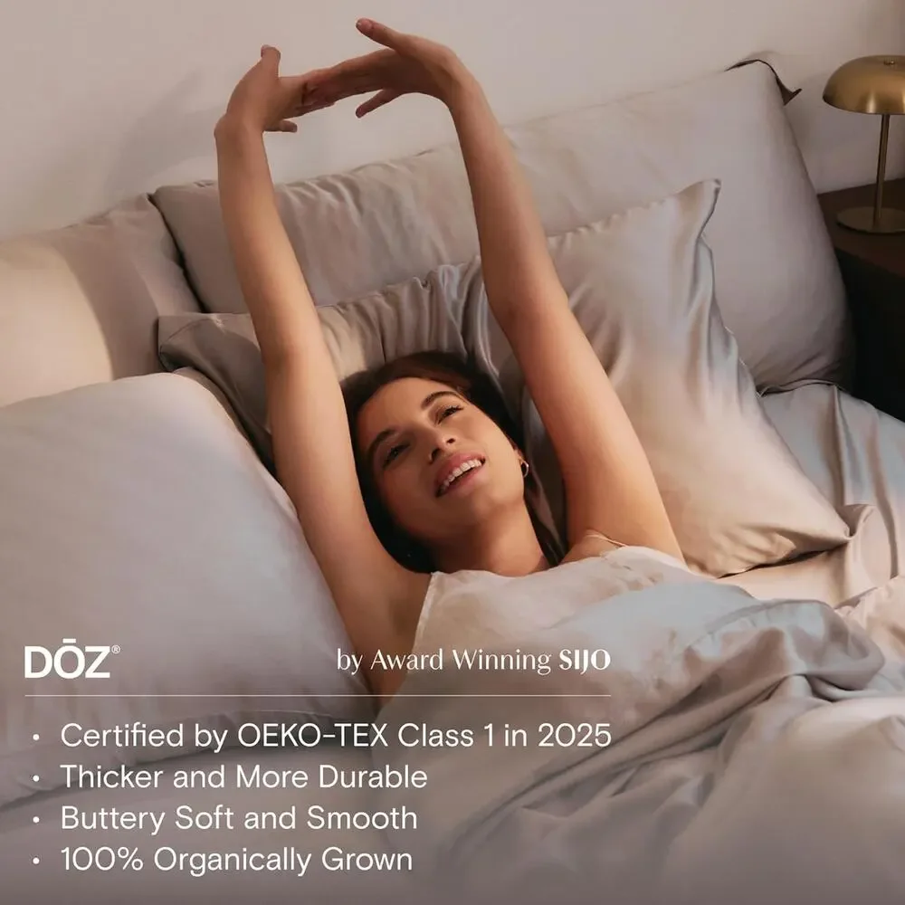 NWT DOZ by Sijo Duvet Cover 3 PC Set w/2 Shams Storm Gray King/Cali King
