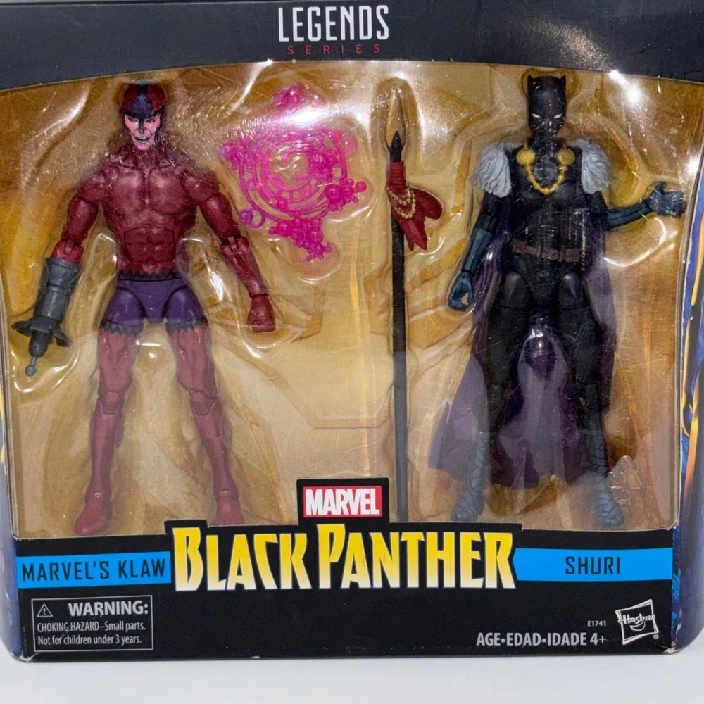 Marvel Legends Black Panther Shuri Marvel's Klaw 2 Pack Hasbro 2017 Sealed