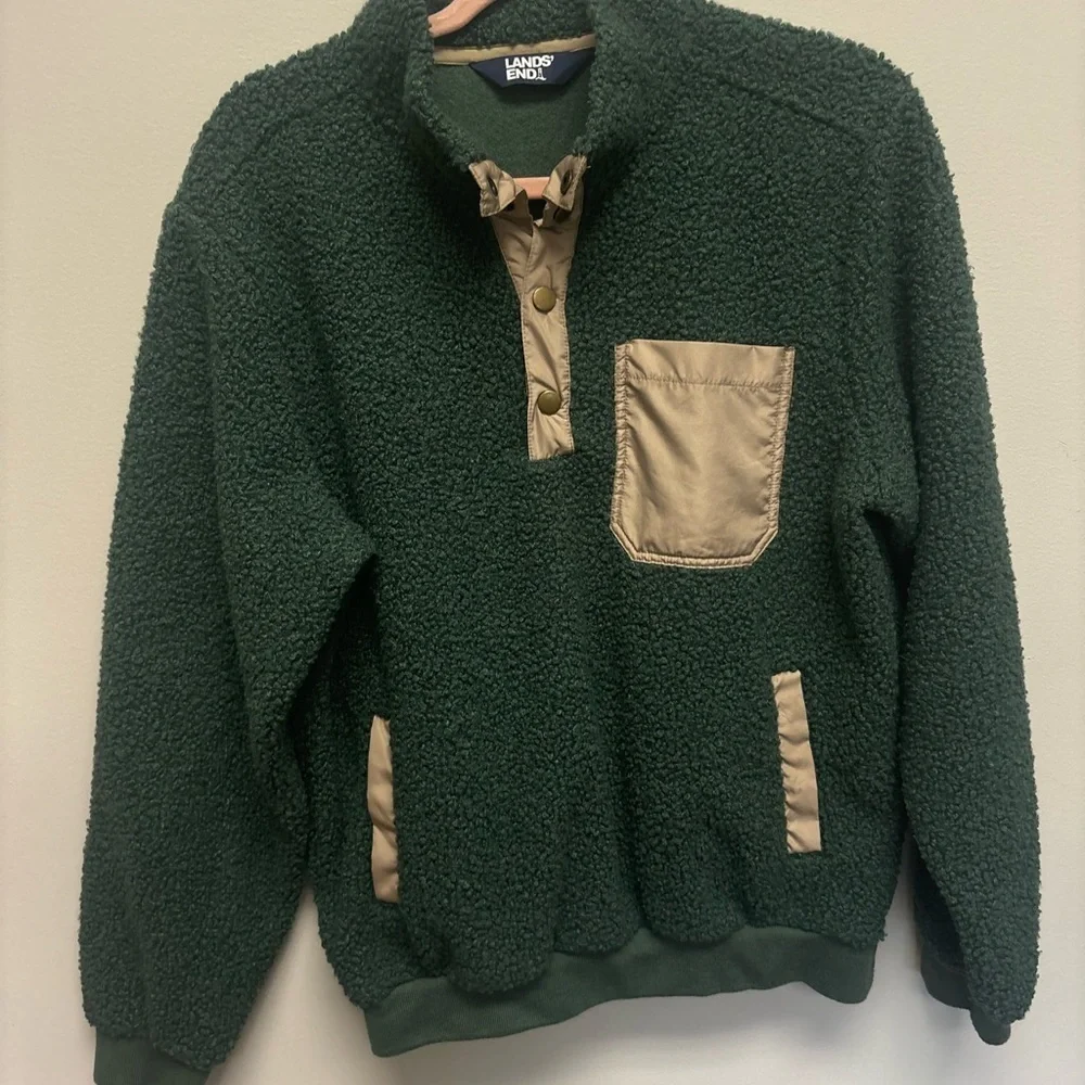 Lands End cozy green