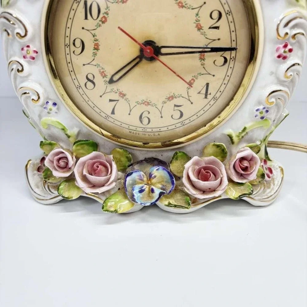 Vintage William L Gilbert Self Starting China Electric‎ Clock- Japan-Not Working