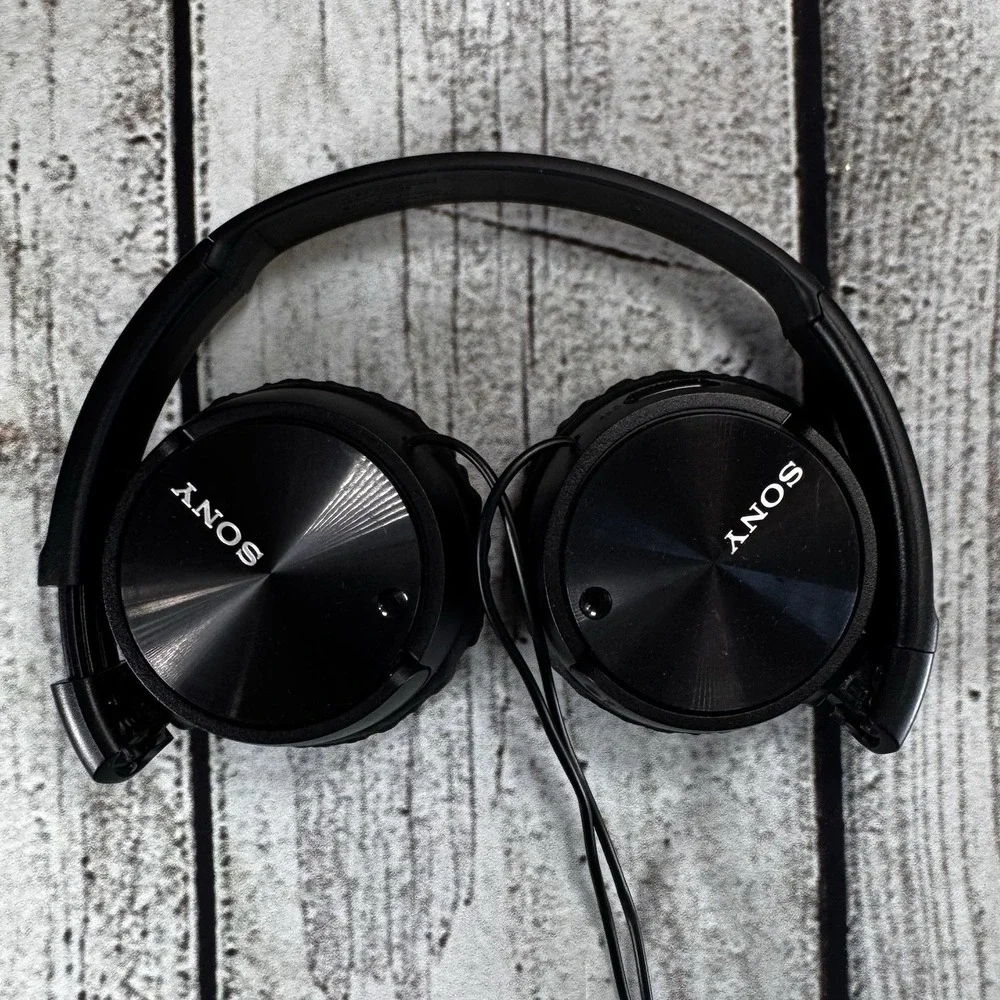 Sony MDR-ZX10NC Wired Noise Canceling On-Ear Headphones Black Tested