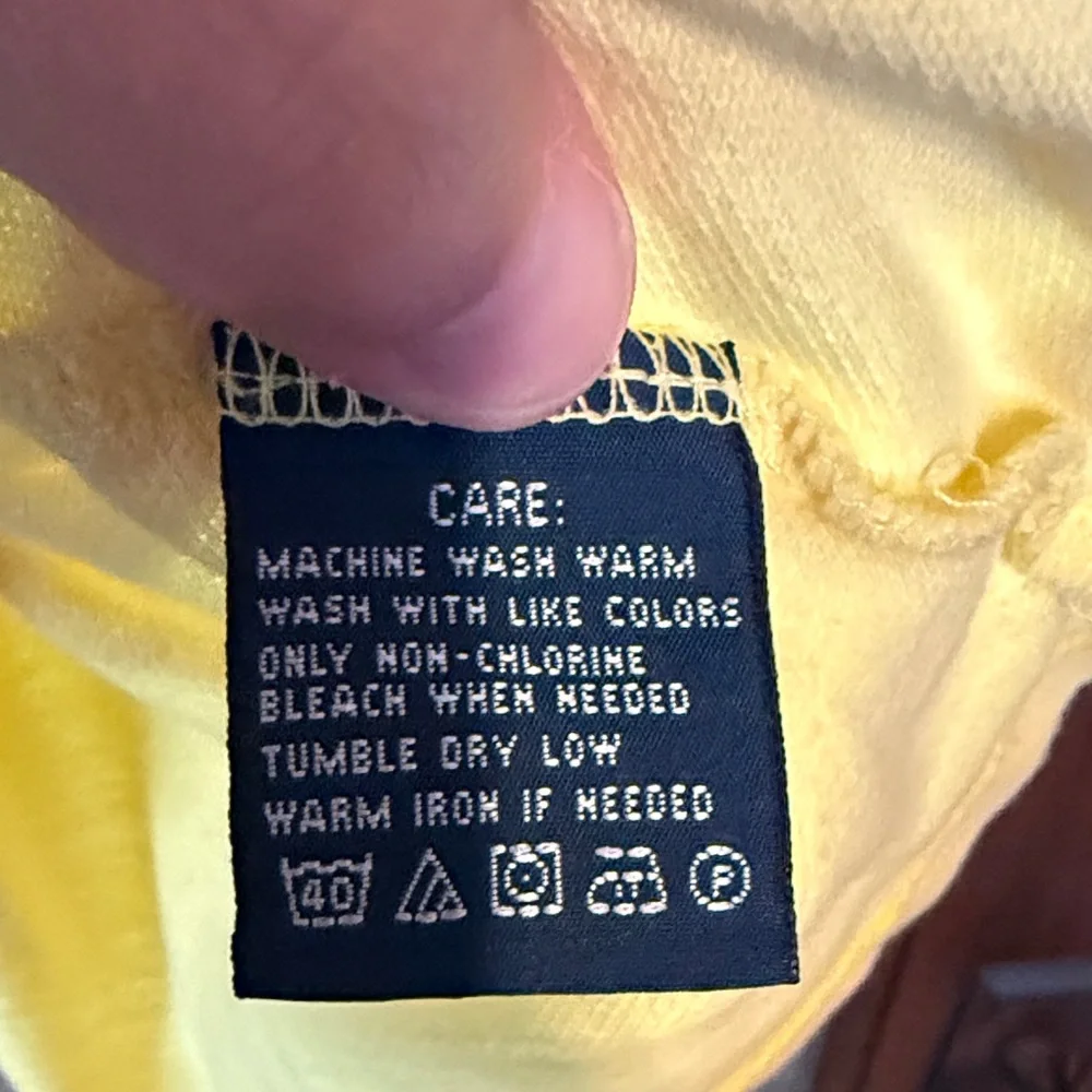 Ralph Lauren Girl Yellow Classic Fit Cotton Pique Short Sleeve Polo Shirt L14-16