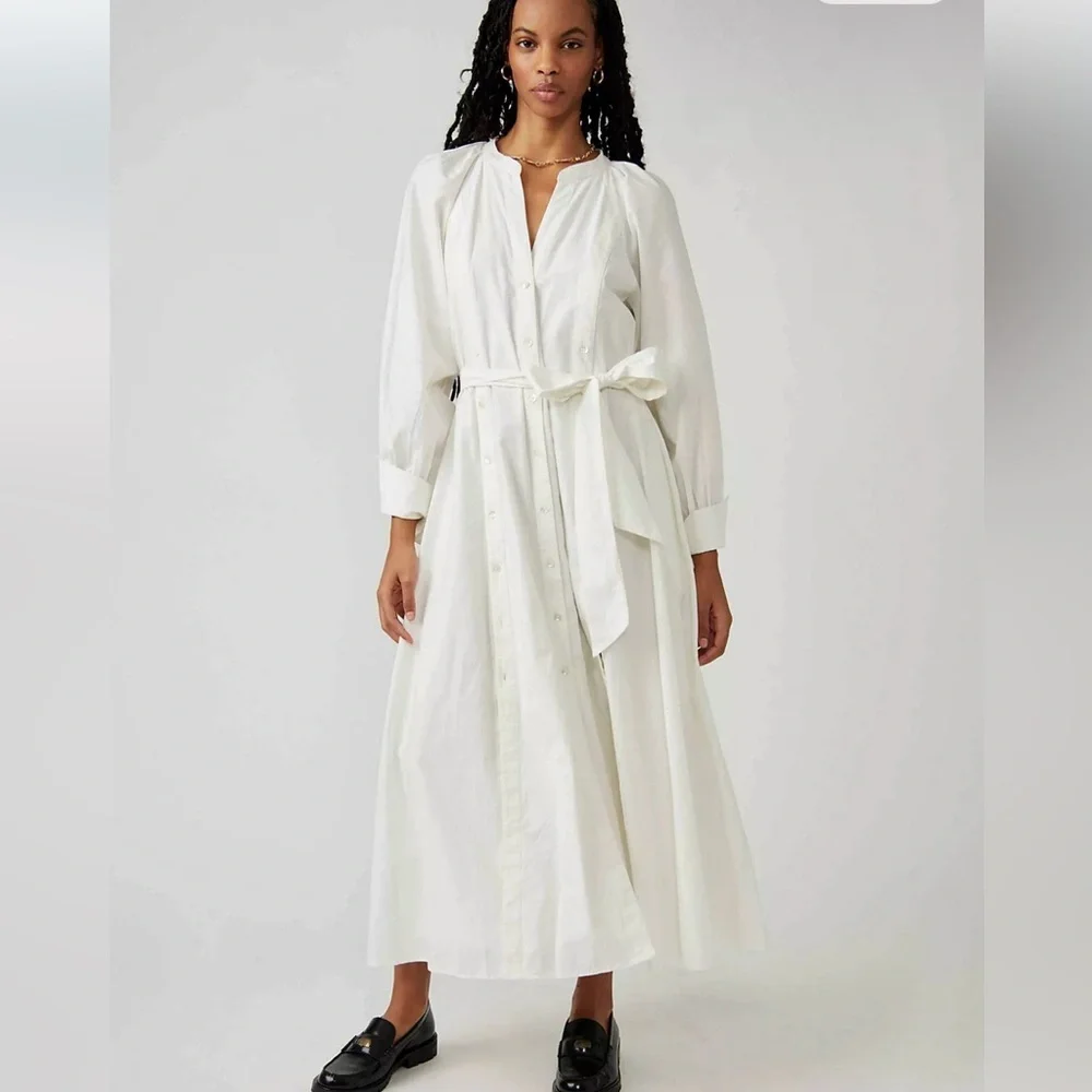 Free People Charlie Maxi Shirt Dress