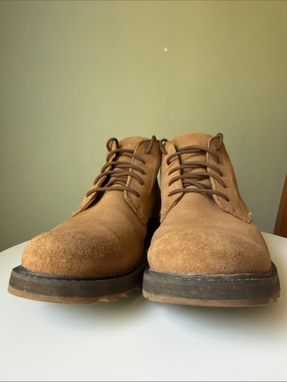 Sorel suede shown style
