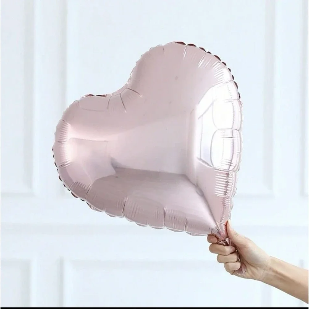 Balloons Set 7Pcs Butterfly 1st Birthday Party Foil, Pink Gold Daisy Heart Star