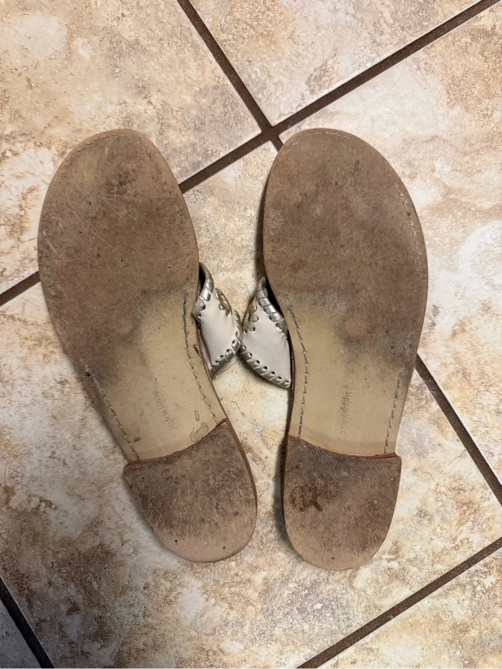 Jack Rogers leather thong