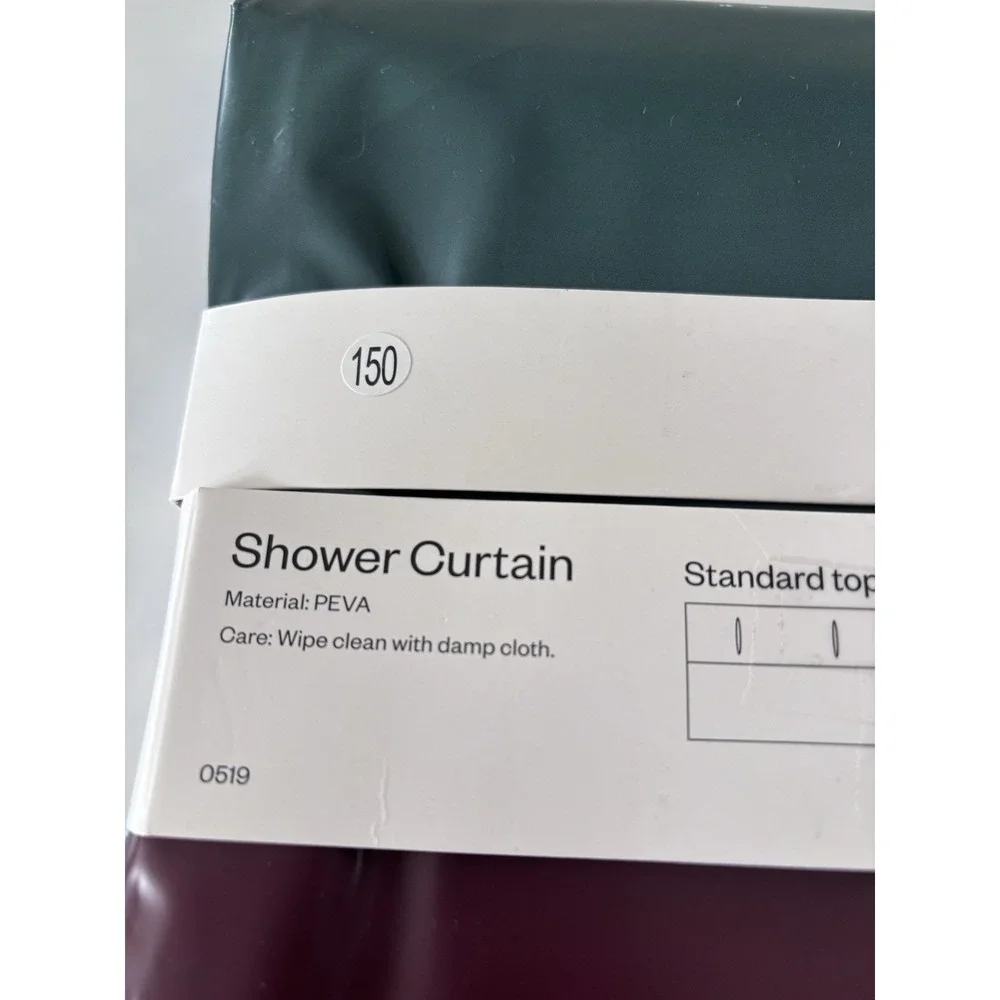 Room Essentials, Shower Curtain Made With Peva. White Clean With Damp Cloth NWT‎