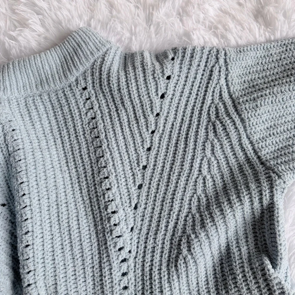 Old Navy Kids Light Blue Baggy Crop Sweater Large 10/12