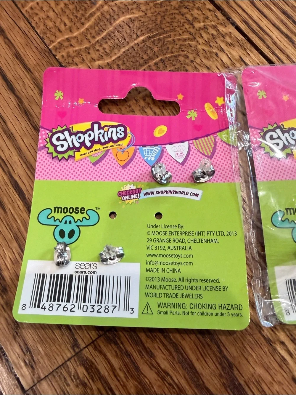 Shopkins Silver Plated Oval Pendant Necklace with Engraved I'm Sweet Earrings