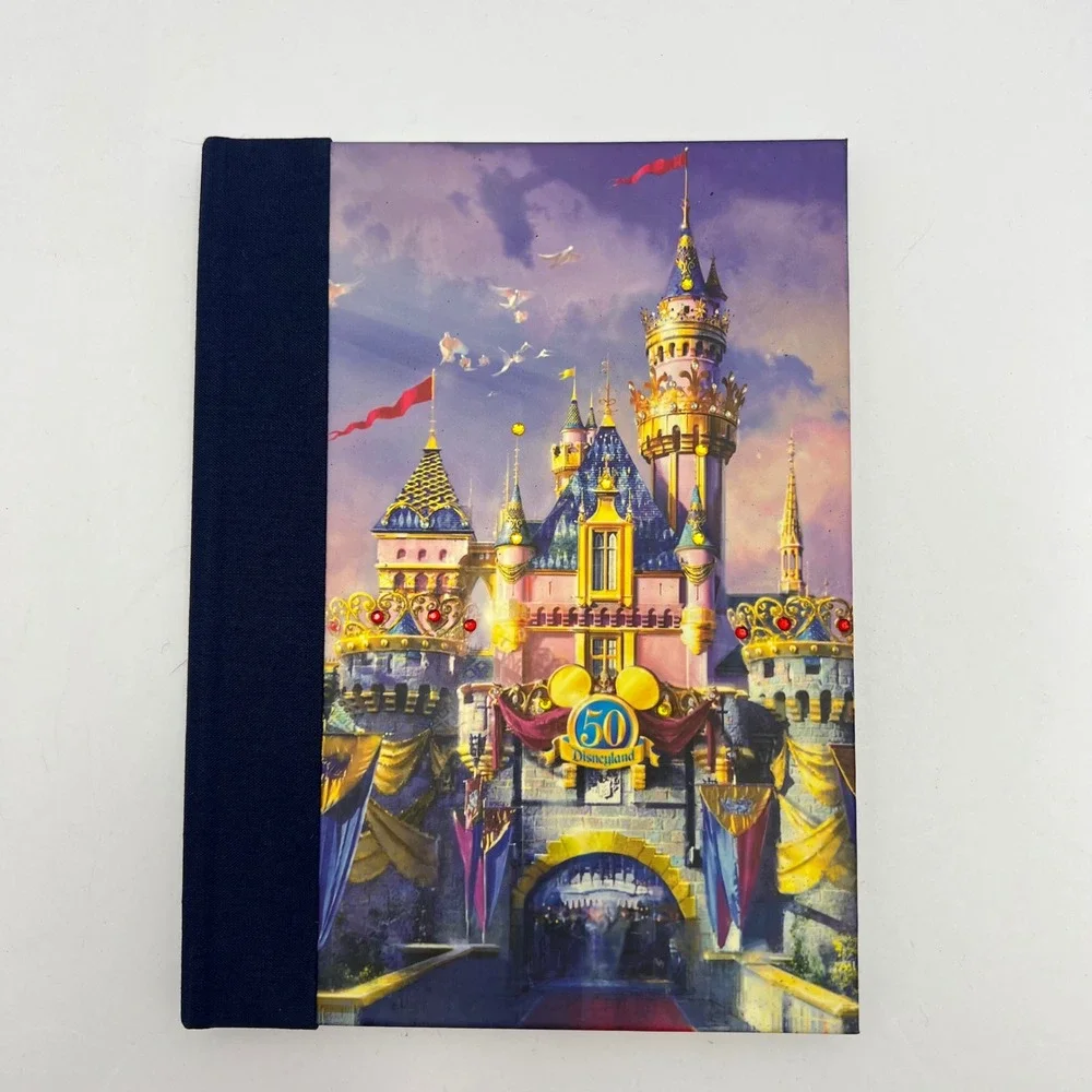 Disney Castle Bejewelled Journal‎ 50th Anniversary Disneyland Blue Navy Notebook