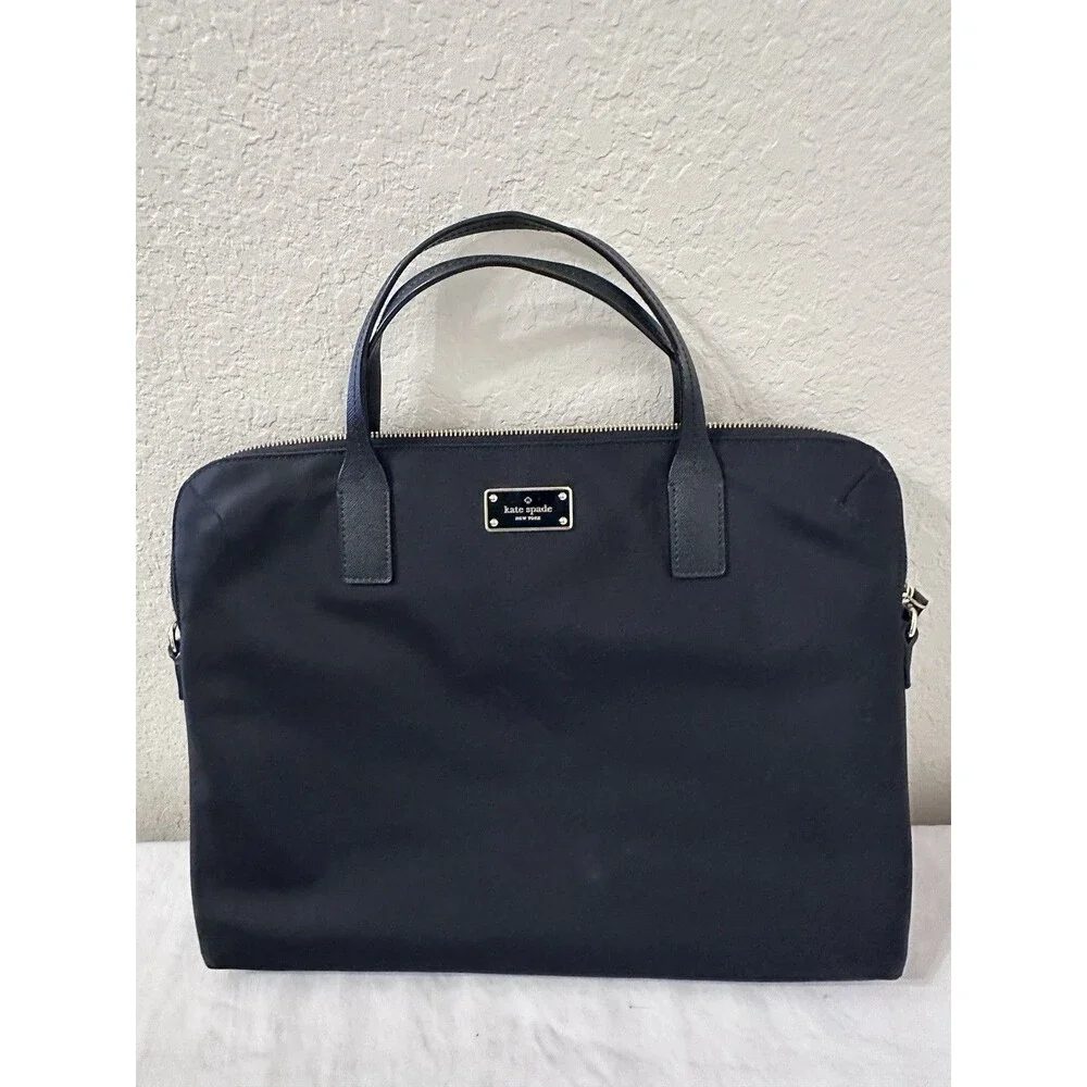 Kate Spade New York Black Nylon Briefcase for 15