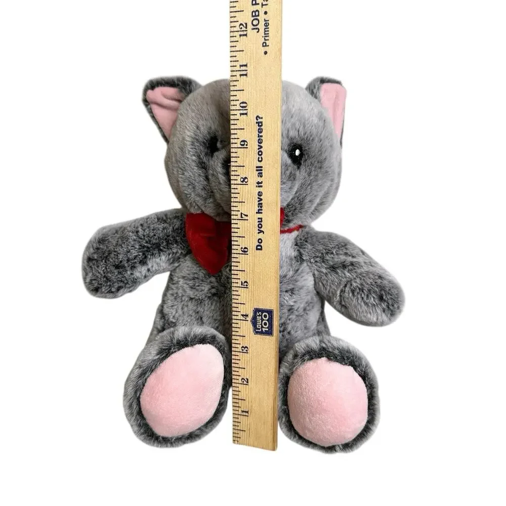 PetSmart Plush Dog Toy Lucky the Teddy Bear Gray Squeaker Stuffed Animal
