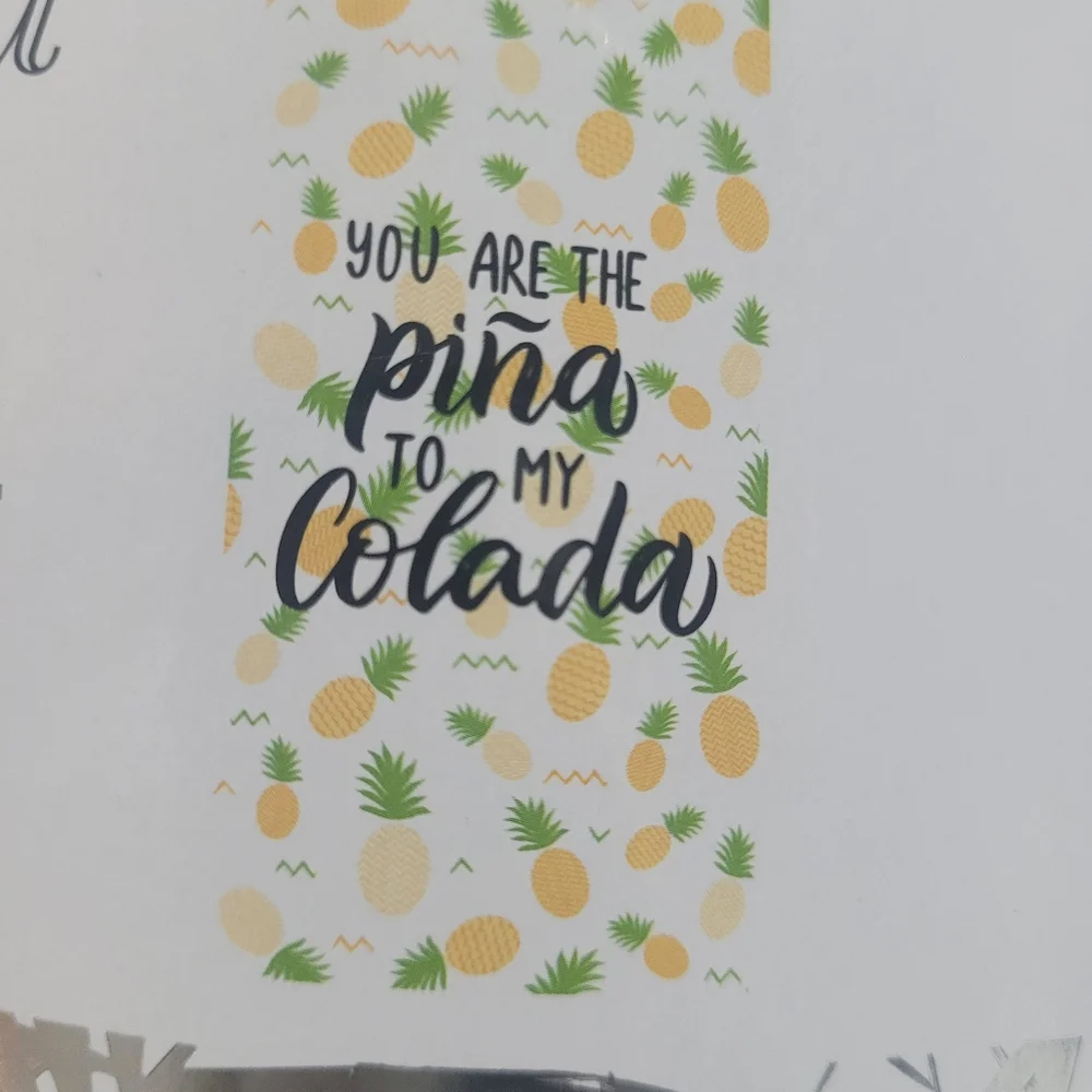 Beach Towel Pineapple Print Graphic Pina Colada 60 X 30 Pool Resort Cruise