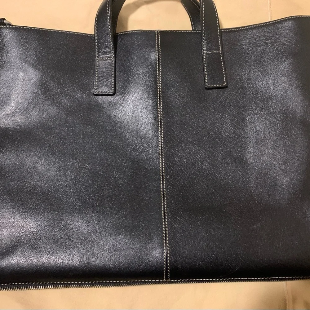 Frank Daniel Black Leather Men's Bag