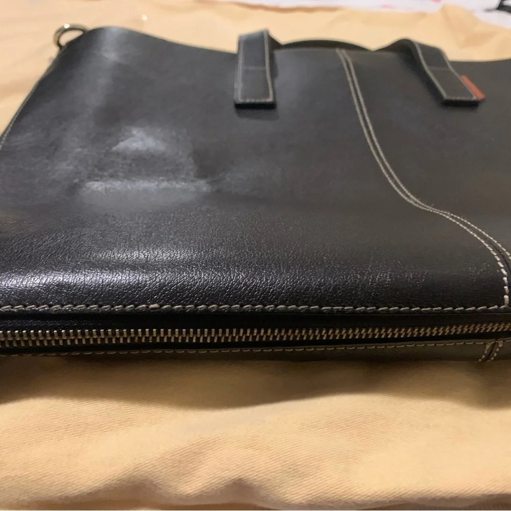 Frank Daniel Black Leather Men's Bag