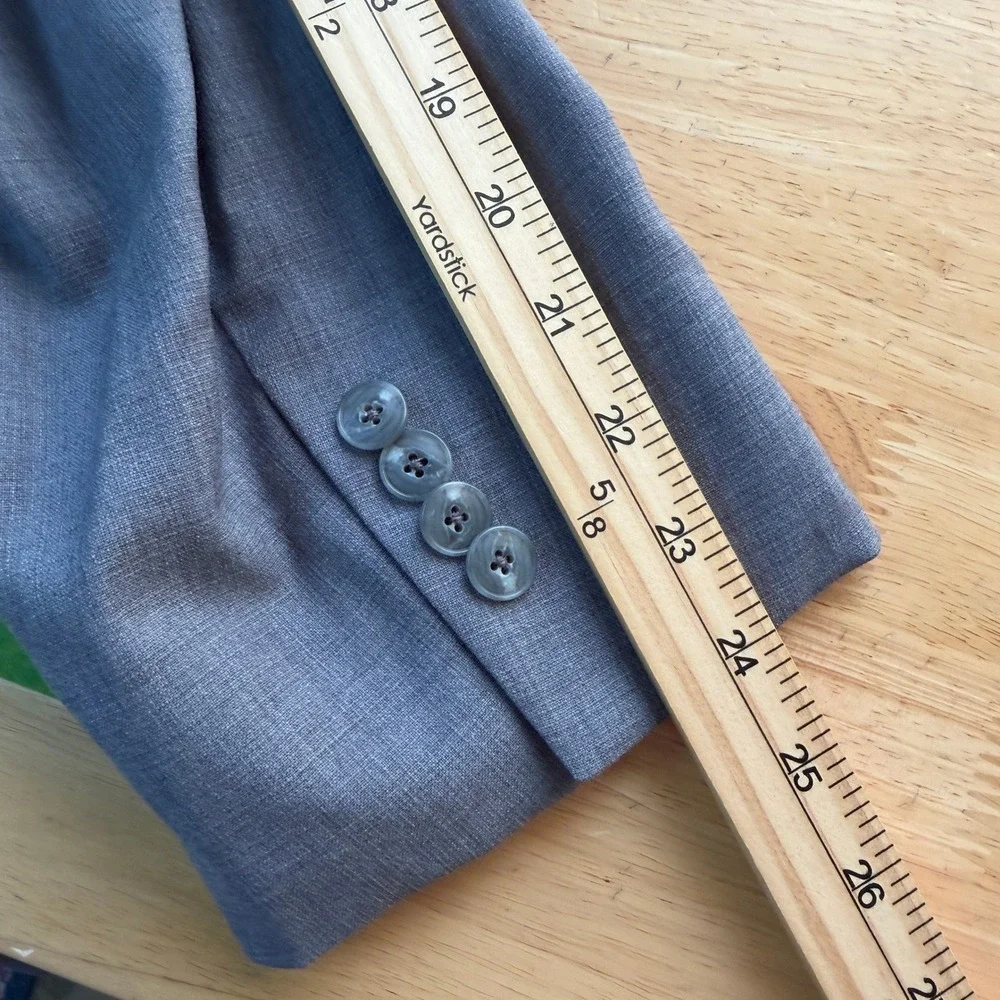 JOS A BANK 1905 52R Tailored Fit Plaid Grey‎ Wool Blend Jacket Blazer Sport Coat