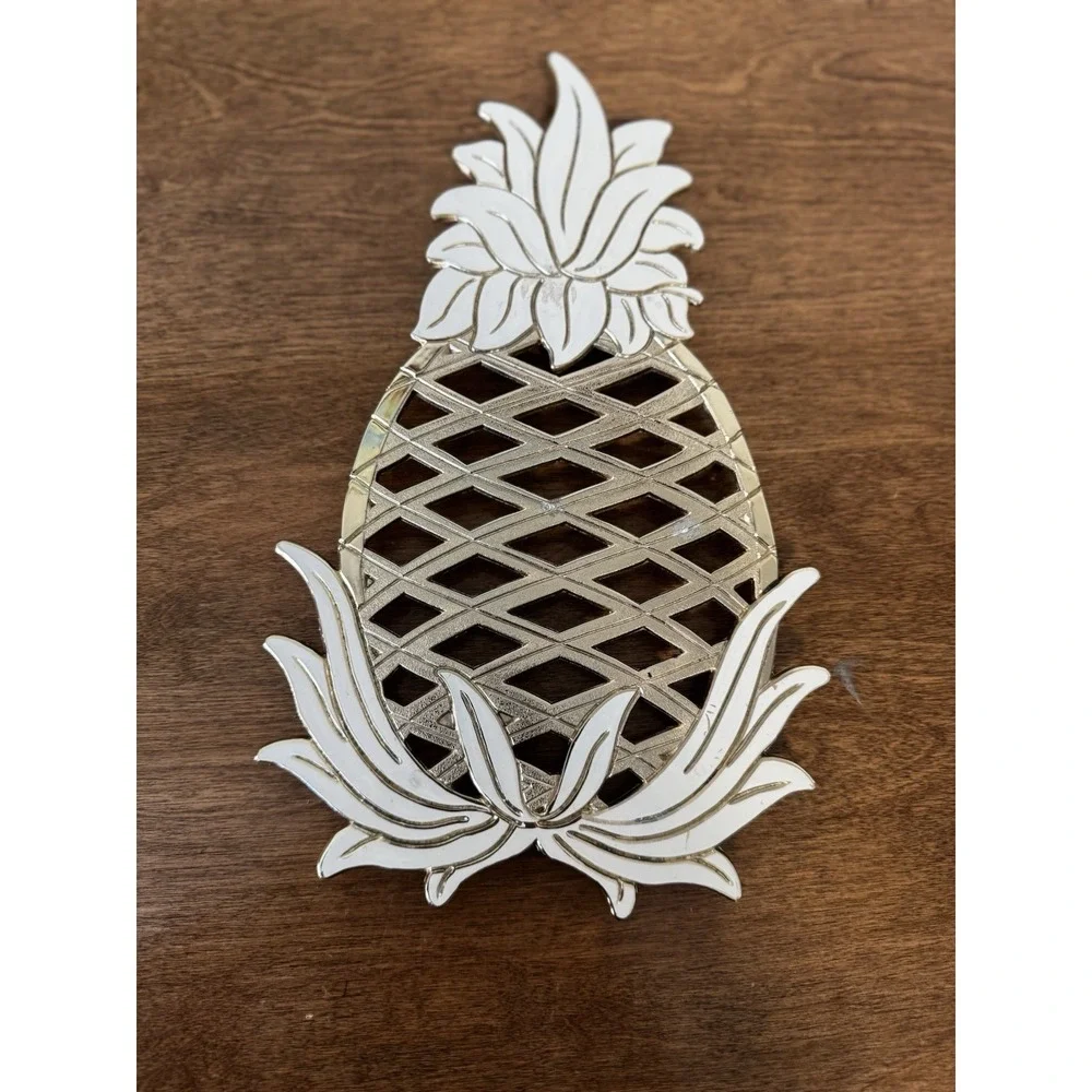 Vintage‎ WM A Rogers Pineapple Trivet Hot Plate Cold Plate Beverage Holder