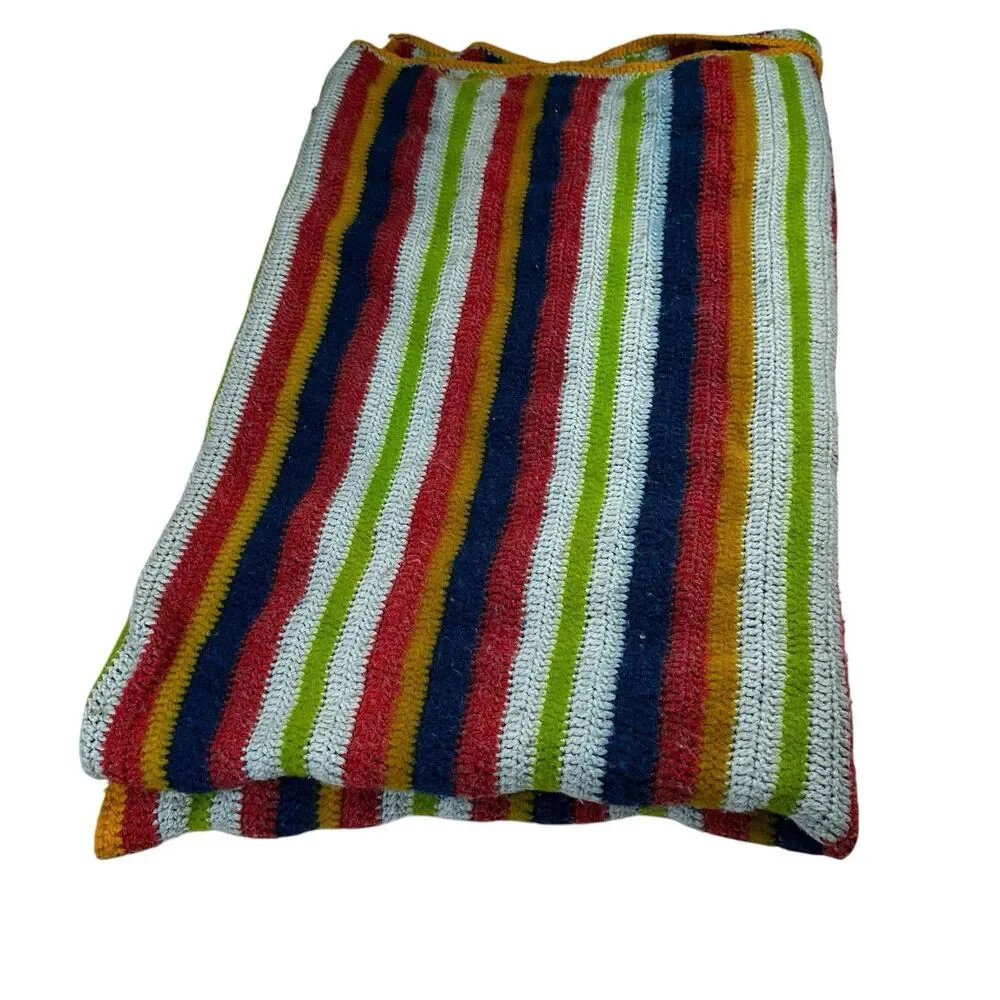 Handmade crochet throw
